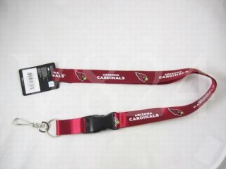 NFL Arizona Cardinals Lanyard Keychain Key Chain Red