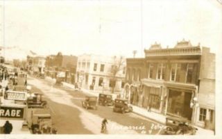 1920 RPPC Laramie Wyoming Street Scene Postcard