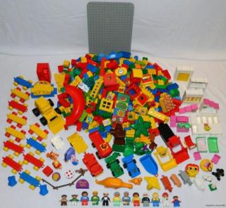Large 18 Pound Lot Lego Duplo Blocks Pieces Figures