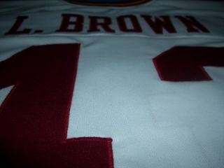 Larry Brown 43 Redskins Jersey White SZ46 to SZ56