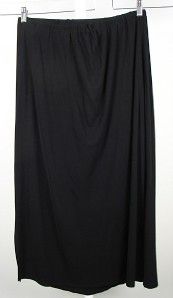 Lauren Ralph Lauren Black Elastic Waist Skirt Plus Sz 2X Rayon