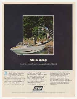 1969 Larson Runabout Boat Life Guard Construction Ad