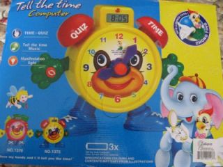 Learn to Tell Time Educational Talking Clock Fun Toy
