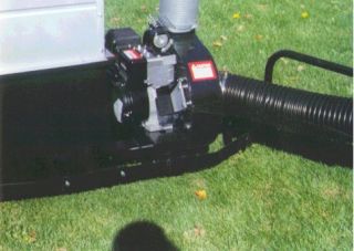 580 6 5 HP Briggs Engine Pull Behind Lawn Mower Bagger Vacuum