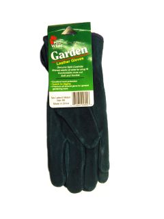 Midwest Womens Leather Garden Gloves Blue Womens Medium Style 480