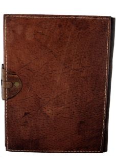 Large Brown Leather Bound Journal Notebook Diary Sketchbook