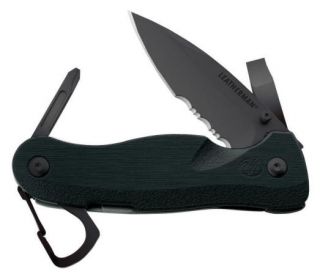 Black Straight Serrated Blade Knife in Box Leatherman 8602251
