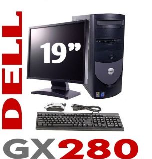 OPLTIPLEX GX280 PC DESKTOP COMPUTER PC P4 3.0GHZ 1GB W/ 19 LCD TOWER