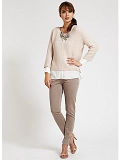 Homepage  Women  Knitwear  Mint Velvet Shell pink lurex knit