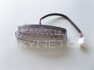 LED Tail Light Brake Light ATV Scooter Quad Motorcycle Clear