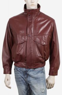 Mens Luxury Soft Italian Lambskin Leather Jacket Sz s M