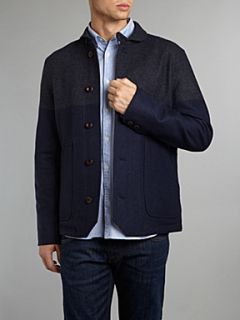 Paul Smith Jeans Two tone melton jacket Navy   