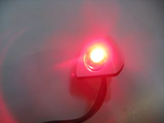 2X White Universal Red LED Windshield Spray Washer