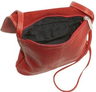 Ledonne T 784 Vaqueta Leather Crossbody Shoulder Bag