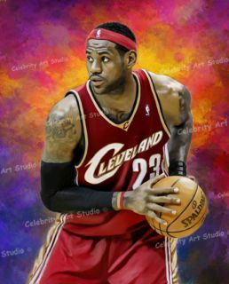 NBA Lebron James Cavalier Poster Oil Canvas Painting