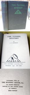 The Tunnel Mystery 1931 J C Lenehan 1stEd
