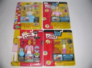 Playmates Simpsons WOS Lot of 20 Figures New Series 1 11 12 13 16