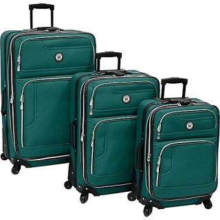 Leisure Luggage Rio 3 Piece Spinner Set Emerald