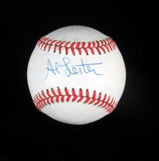 Al Leiter Signed OAL Baseball Mets Auto