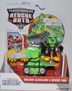 New Playskool Transformers Rescue Bots Walker Cleveland Saw Figure