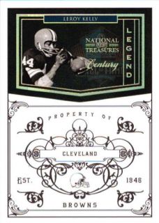Leroy Kelly 2010 National Treasures 163 Gold Parallel 04 10 P1221