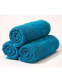 Christy Odyssey towel range in teal   