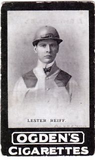 Horse Racing 1902 Card of Jockey Lester Reiff