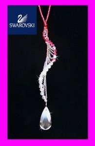 Swarovski Signed Crystal Levity Pink Necklace 1040869