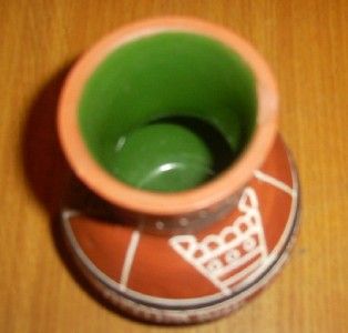 Signed Leopoldo de Mexico Native Indian Vase Pottery Latin America