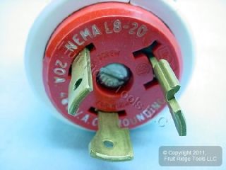 Leviton L8 20 Locking Plug Twist Lock NEMA L8 20P 20A 480V 70820 P