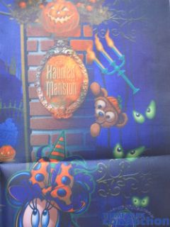 HAUNTED MANSION Prop Halloween Leota Gate Mickey Banner Flag Sign
