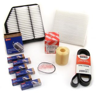 Lexus Is GS Tune Up Service Kit Air Cabin Oil Filters Spark Plugs Belt
