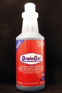 Removes hard to reach organic material from drain lines and non drain