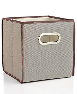 Whitmor Collapsible Storage Cube, 10 Natural Tweed   Cleaning