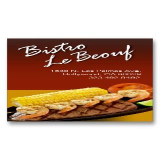 Catering Eateries Cuisine Business Card Templates