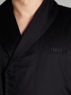Hugo Boss Internal logo nightwear robe Black   