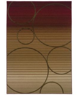 Weavers Area Rug, Genesis 505H Beige and Red Ombre 9 9 x 12 2