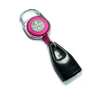 Lighter Leash Premium Pull Out Clip Retractable Pink