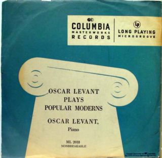 Oscar Levant Popular Moderns LP VG ml 2018 Vinyl Record