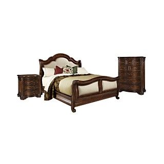 Salamanca Bedroom Furniture, California King 3 Piece Set (Bed, Dresser