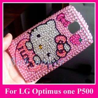 Hello Kitty Bling Hard Back Case Cover F LG One P500 IL