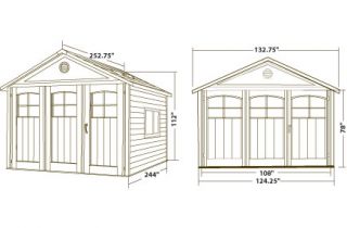 Lifetime Buildings 11x21 Plastic Storage Shed / Home Garage Kit (model