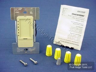 Leviton Ivory Touchpoint Touch Light Dimmer Switch Decora 600W TPI06