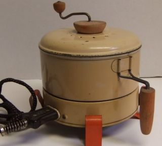 Vintage Electric Stir Top Popcorn Popper U s Mfg Co Model 85 Works See
