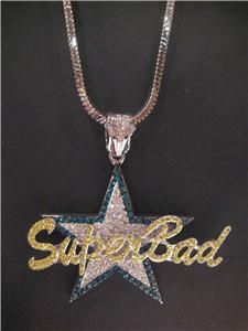 Iced Out Lil Boosie Superbad Pendant Chain Hip Hop
