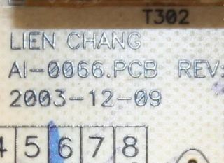 LG Power Board Lien Chang Part AI 0066 PCB Rev I