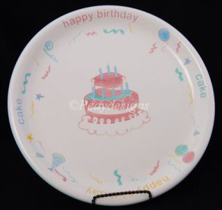 Lillian Vernon Celebration Happy Birthday Cake Platter