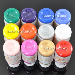 12 Color Quality Airbrush Paint Craft Nail Art Painting Figure Free