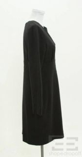 Lida BADAY Black Exposed Zipper Long Sleeve Dress Size 12