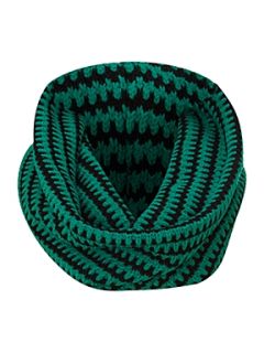 Linea Two colour knitted snood   